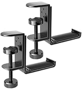 APPHOME Foldable Headphone Stand Hanger Holder, Space-Saving Aluminum Soundbar Stand with Univers...