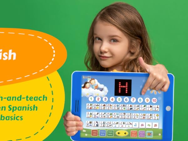 kids learning bilingual tablet
