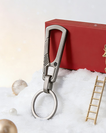 Titanium Carabiner Keychain Clip