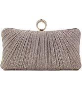 RonFoxi Clutch Purse for Women, Evening Bag with Removable Chain Strap Elegant Handbag for Weddin...