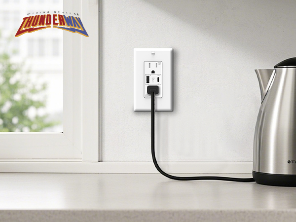 15 Amp Outlet with USB Ports