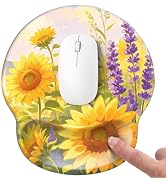 Mouse pad with Wrist Rest,Relieving Pain Memory Foam Computer pad, Ergonomic Desktop Mouse, Silic...