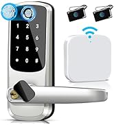Keyless Entry Door Lock with Keypad - Smart Door Lock with Handle - Smart G2 WiFi Gateway - Smart...