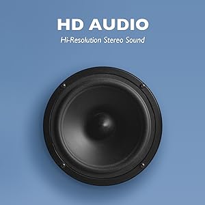 HD sound high definition resolution stereo hi-fi clarity bass high mid tone speaker driver audio