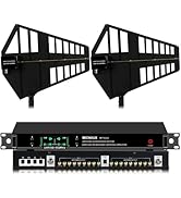 Wireless Antenna Distribution Combiner System, 18 Channels UHF Active Directional Receiver w/ 16 ...