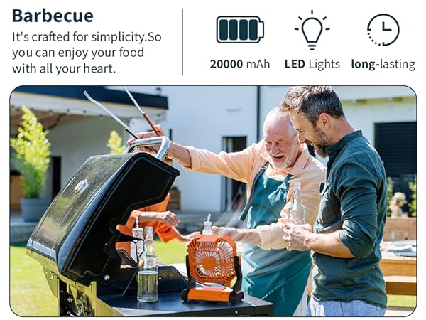 portable fan rechargeable