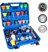 Aikyciu 31PCS Coolant Pressure Tester Kit, Radiator Pressure Tester and Vacuum Refill Kit for Aut...