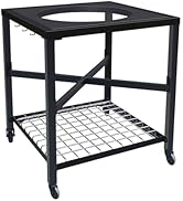 CANDANA Modular Nest Frame for Large Big Green Egg, Grill Stand with Wheel for Large Big Green Eg...