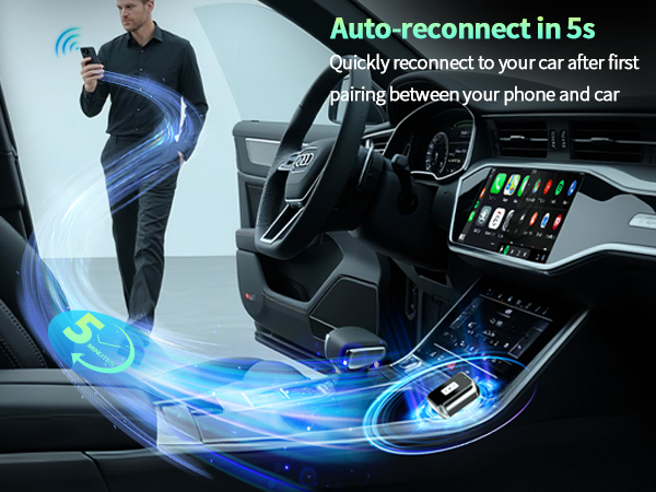 Wireless CarPlay &amp; Android Auto Adapter