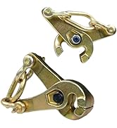 QDZCZY 2-Pack 3T Auto Body Pulling Tool - Self-Tightening Scissor Clamp with Serrated Jaw for She...
