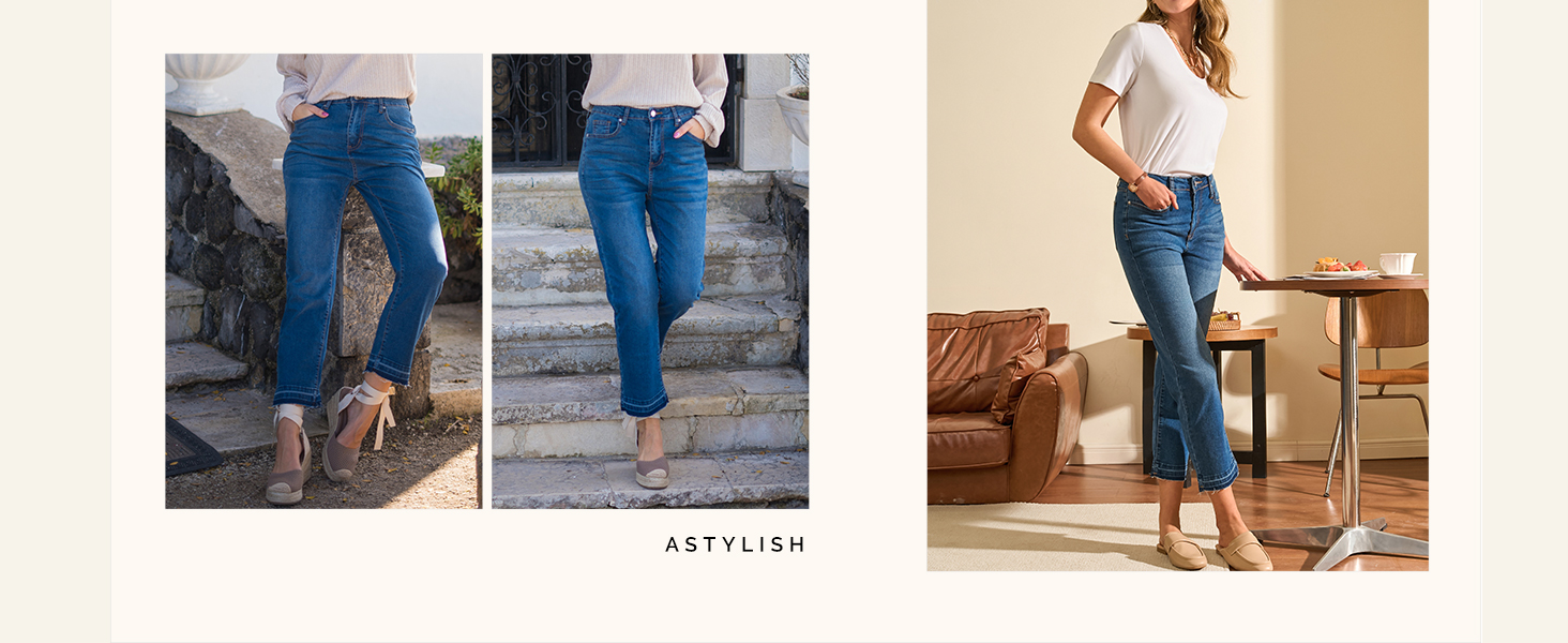 straight leg jeans for women