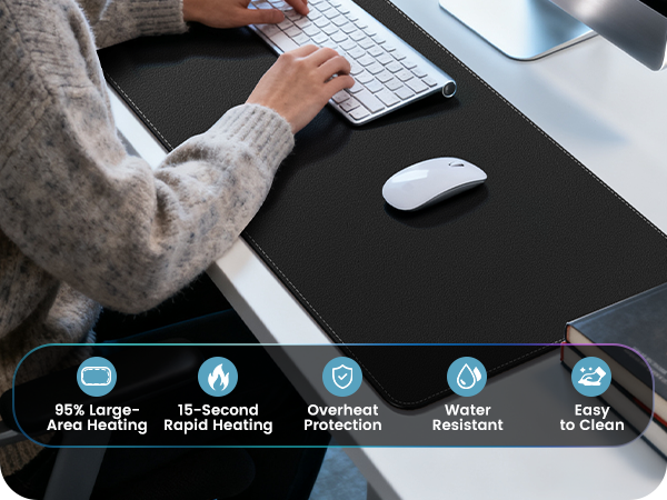 Heated Desk Pad, Heated Mouse Pad – Desk Mat