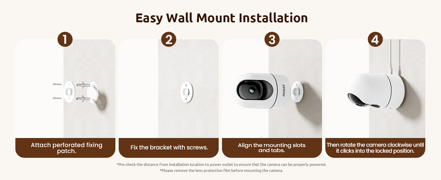 Easy wall mount installation