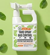 Mighty Mint Peppermint Oil Lawn &amp; Yard Bug Control Spray – Natural Outdoor Pest Repellent for Fle...