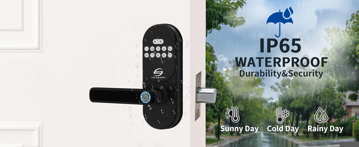 waterproof smart door locks