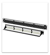 FGB 1U 24 port cat6 patch panel 19&amp;amp;#34; rackmount or wall mount patch panel network patch panel