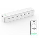KNAON Portable Thermal Printer, Bluetooth A4 Printer Wireless for Travel, Home, Office&amp;School, White