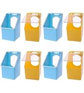 FRCOLOR Pigeon Feeders 8 Pcs Hanging Bird Feeder and Water Combo for Pigeons and Parrots Easy Cle...