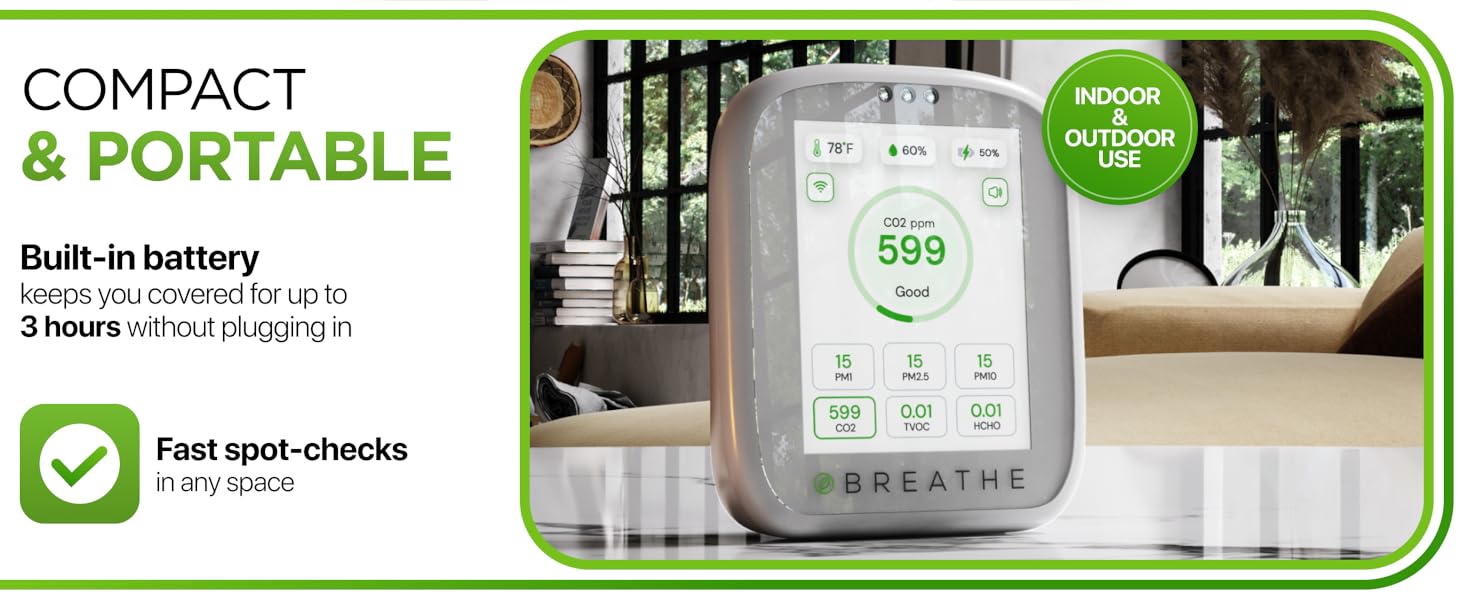 Airmonitor Plus - compact and portable