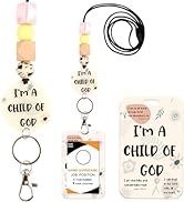 Christian Lanyards for ID Badges - Bible Teacher Lanyard with ID Holder Religious ID Badge Holder...