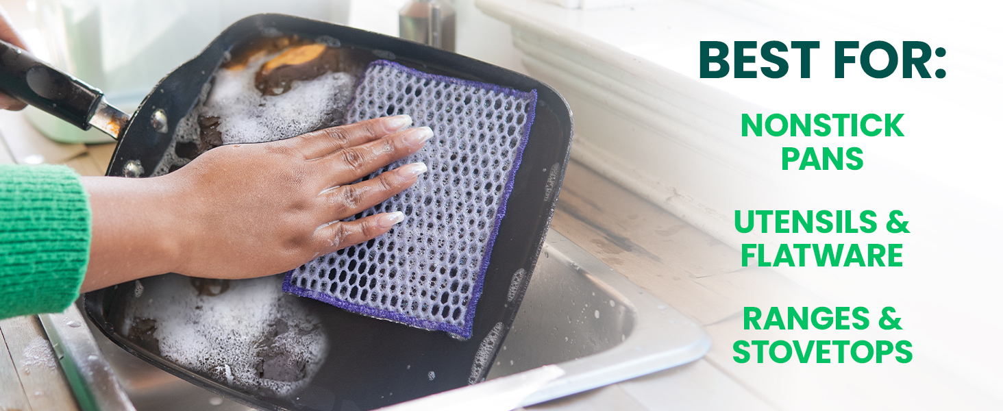 scotch-brite stay clean scrubbing dish cloths