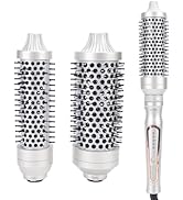 Sonew Heated Round Brush, Women's Thermal Curling Brush, Quick Volumizing Curling Brush, Detachab...