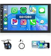 [6G+128G] 8-Core Android Car Radio 7 inch Wireless CarPlay Wireless Android Auto Double DIN Radio...