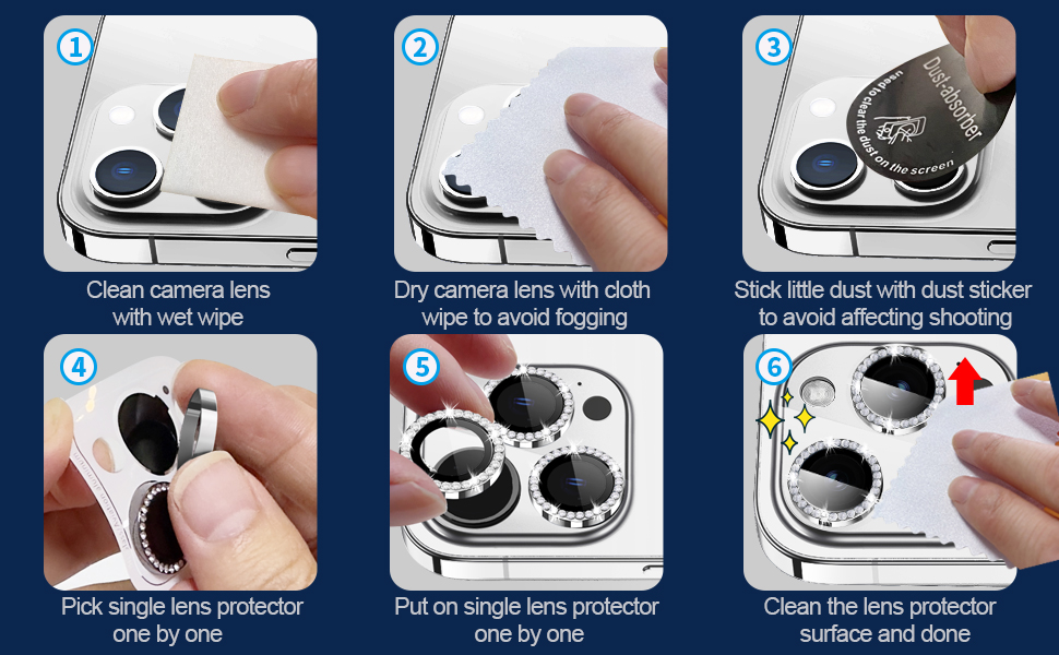 easy to use iphone 15 pro max lens cover