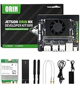 Yahboom Jetson Orin NX Super 16GB RAM Development Board Kit, 157TOPS, with 48W Power Supply, Wire...