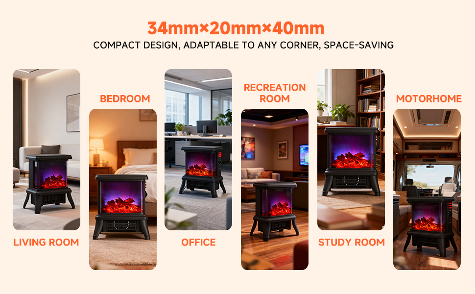 18-inch Freestanding Electric Fireplace