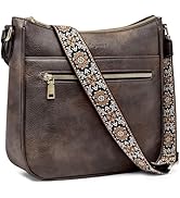 Crossbody Bags for Women Leather Purses: Vegan Cross Body Bag with Adjustable Wide Shoulder Strap...