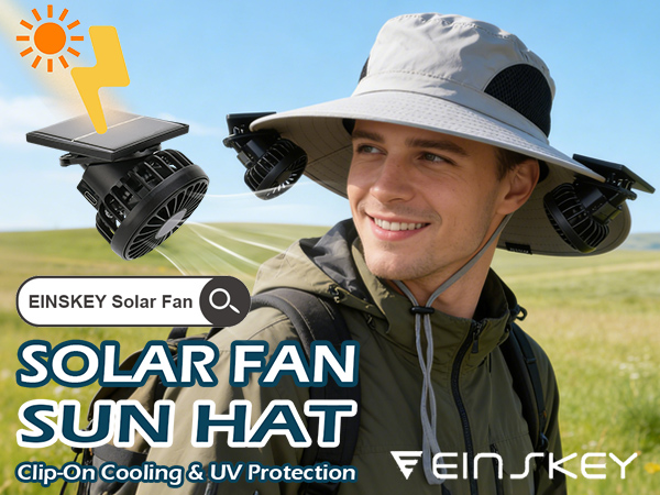 Solar Powered Fan Hat