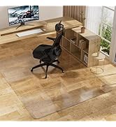 Office Chair Mat for Hard Floors 48 x 60 Inch, Clear Plastic Floor Protector for Rolling Desk &amp; C...