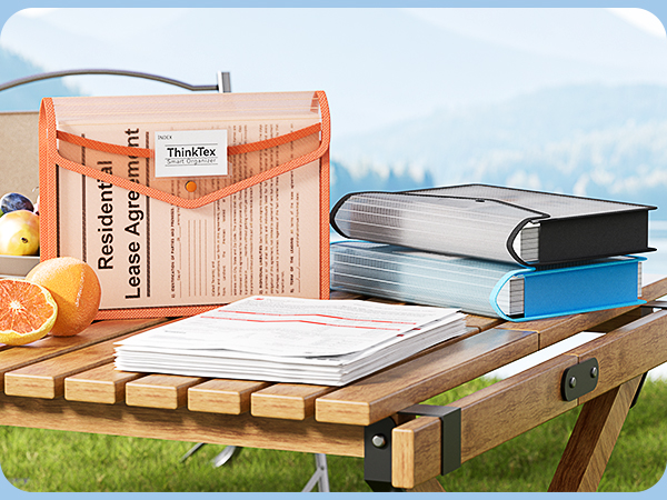 ThinkTex Plastic Expanding File Folder