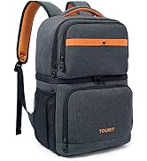 TOURIT Backpack Cooler with Double Decks, Insulated Cooling Bag for Lunch, Waterproof Lightweight...