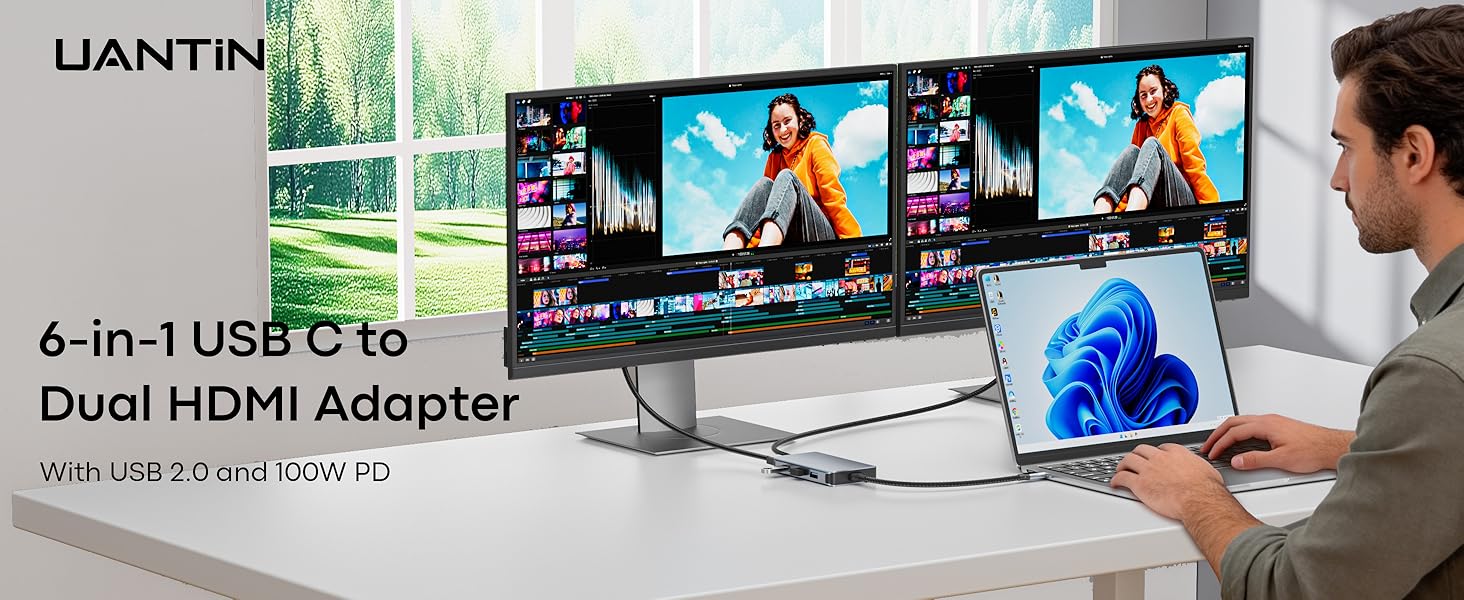 dual monitor adapter