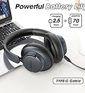 BERIBES Upgraded Hybrid Active Noise Cancelling Headphones with Transparent Modes