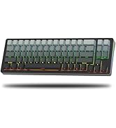 Womier SK71 75% Gaming Keyboard, Aluminum Alloy Shell Wireless Mechanical Creamy Keyboard Bluetoo...