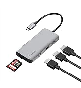 Belkin USB-C Hub, 5-in-1 MultiPort USB-C Docking Station for MacBook &amp; Windows w/ 4K HDMI 1.4, 2x...