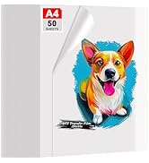 ZEHRAI 50 Sheets DTF Transfer Film 8.5