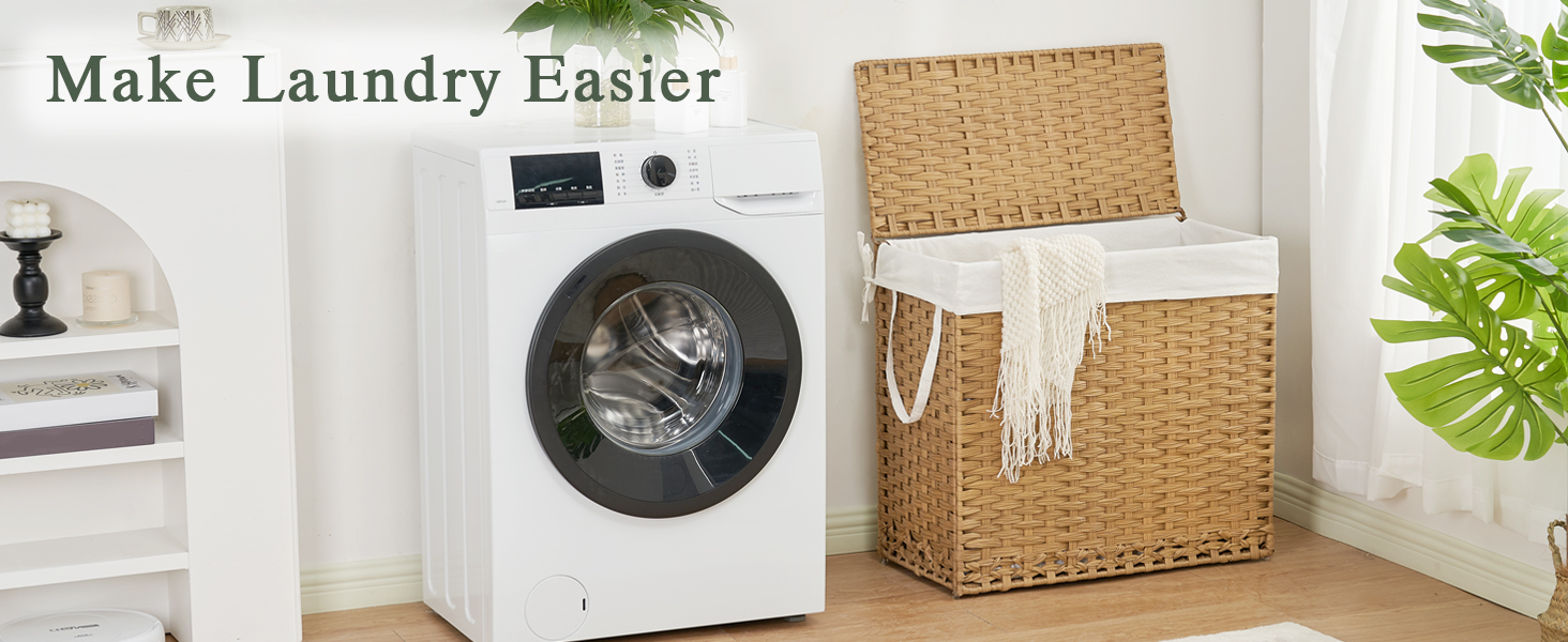 Laundry Hamper with Lid Laundry Basket 132 L 
