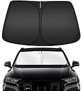 ARISMOTOR Windshield Sun Shade for Audi Q7 2016-2025, Custom Fit Foldable Front Window Sunshade S...
