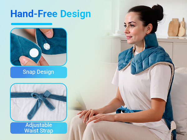 Heating pad for back pain relief