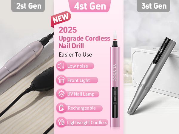 electric nail drill bits electric nail file kit UV nail lamp light nail tools for nail art kit 
