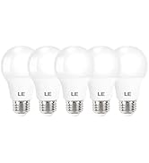 LE LED Light Bulbs 60 Watt Equivalent, 9W 800 Lumens Non-Dimmable, Daylight White 5000K, A19 E26 ...