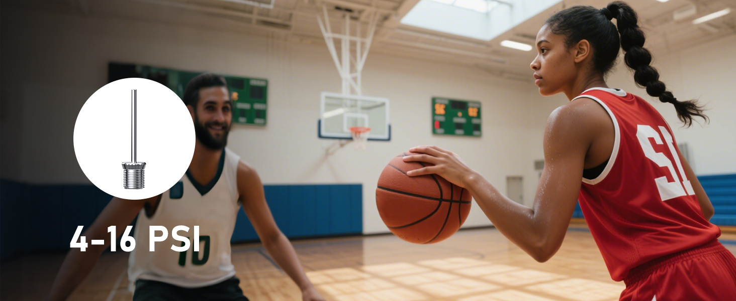 tire inflator: ball mode