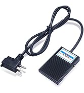 Twidec/Momentary Power Foot Pedal Switch SPDT NO NC 10A 250VAC Heavy Duty Foot Switch with 5-ft C...