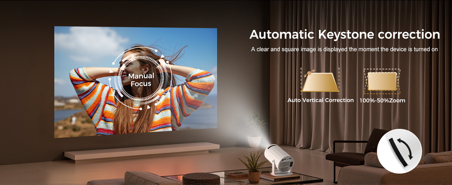 Mini Projector with WiFi and Bluetooth