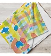 JUJUYACO Watercolor Painting Abstraction and Modernity Throw Blanket for hot Sleepers for hot Fla...