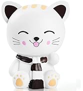 H&amp;W Kitten Money Bank (Brown), Shatterproof Cat Piggy Bank, First Coin Bank, Best Christmas Birth...